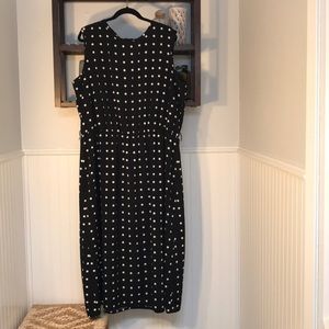 Vintage Black & White Polka Dot Dress